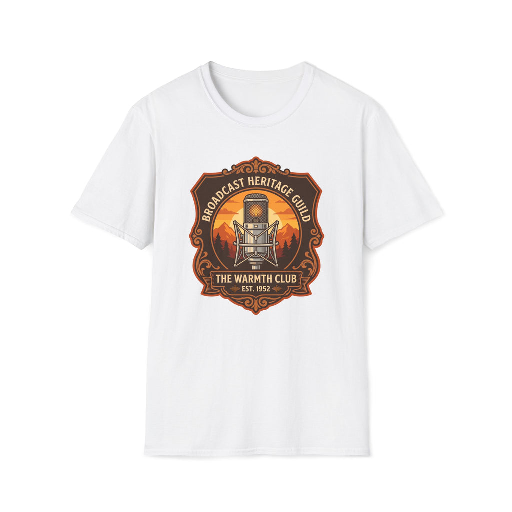 Broadcast Heritage Guild T‑Shirt — The Warmth Club Vintage Microphone Tee