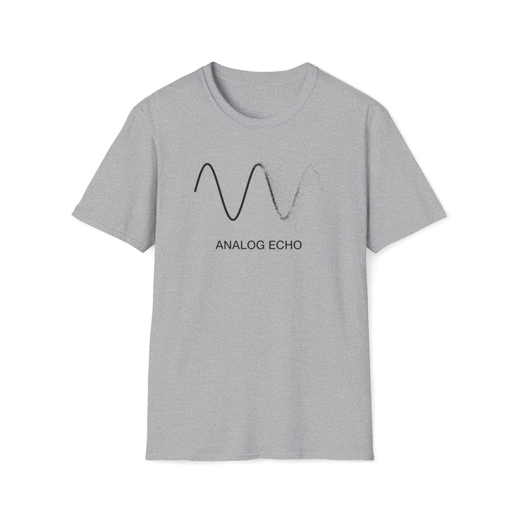 Analog Echo T-Shirt — Minimal Wave Graphic Tee