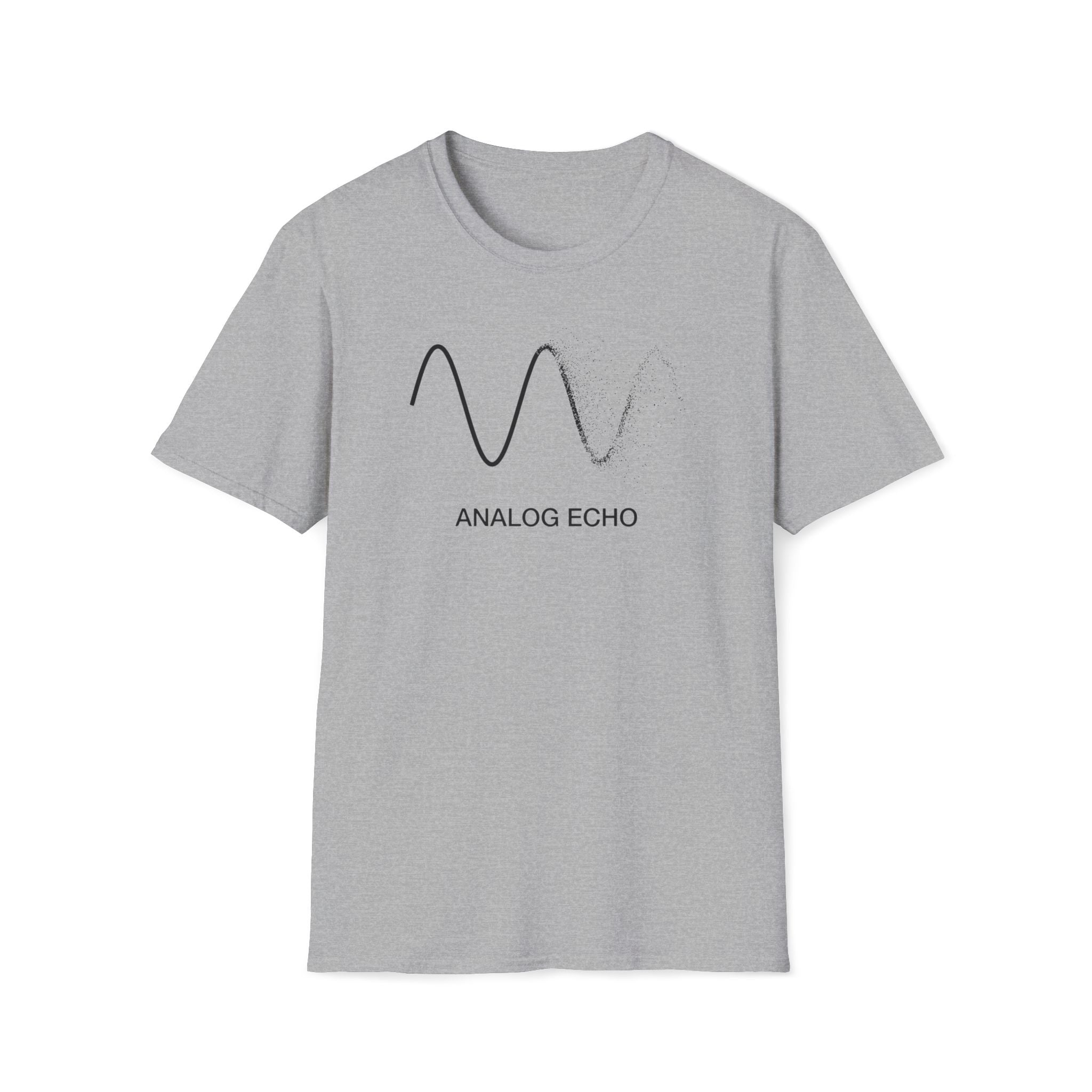 Analog Echo T-Shirt — Minimal Wave Graphic Tee