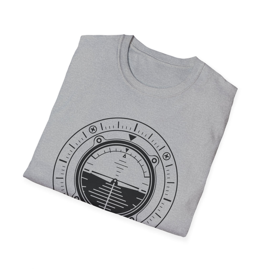 Aviation Attitude Indicator T‑Shirt — Pilot Instrument Graphic Tee