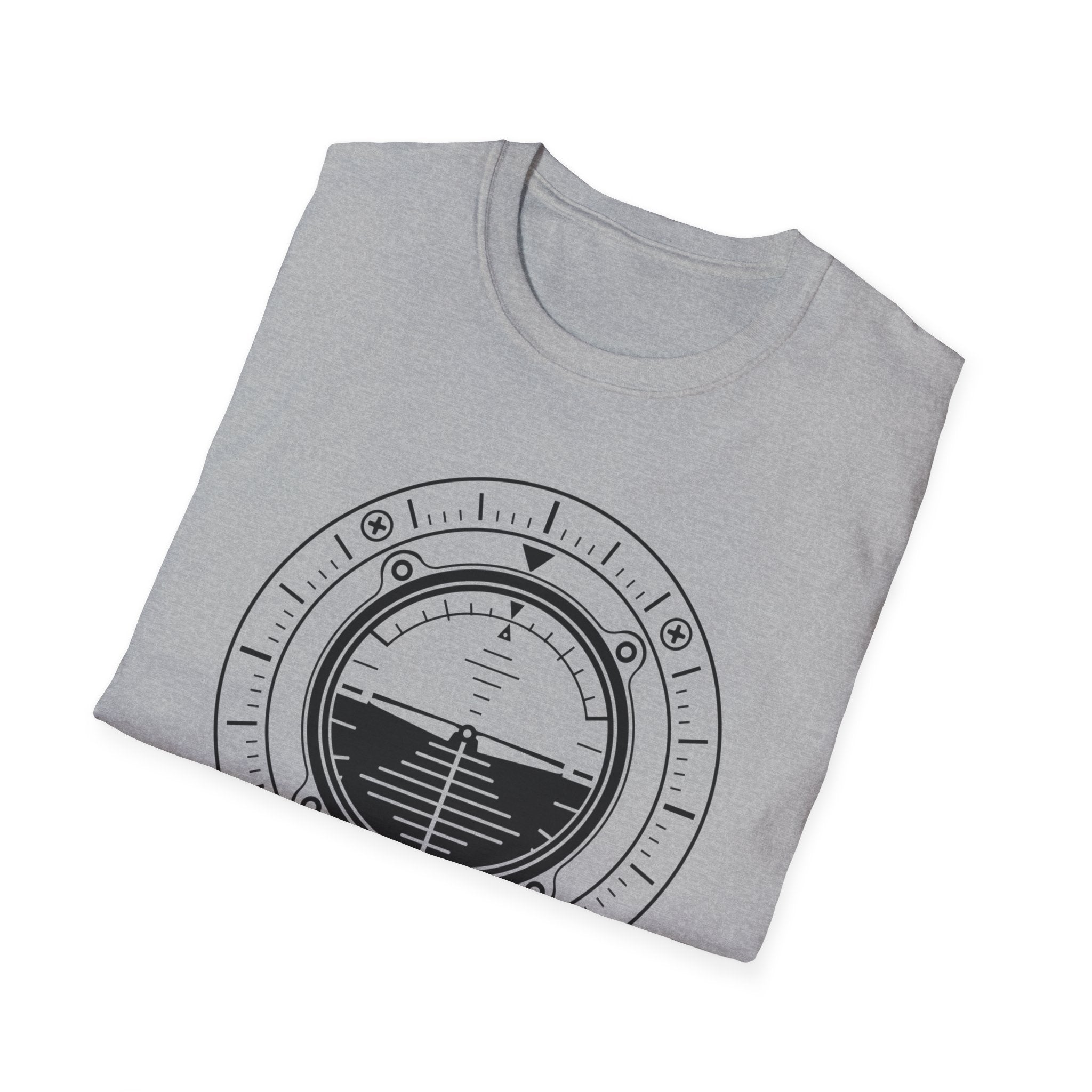 Aviation Attitude Indicator T‑Shirt — Pilot Instrument Graphic Tee