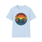 Headphones Retro Sunset T-Shirt