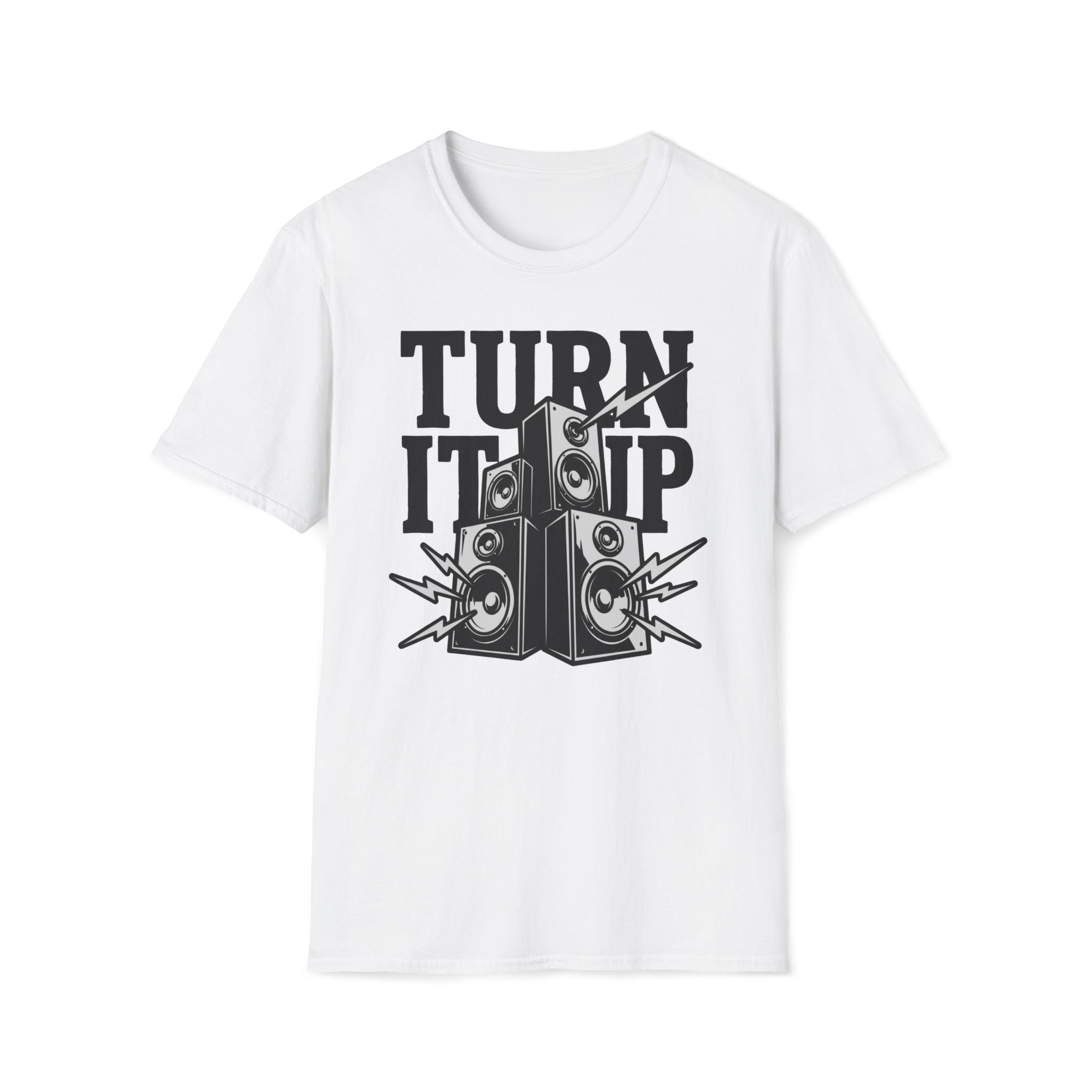 Turn It Up T-Shirt — Loud Speaker Music Graphic Tee