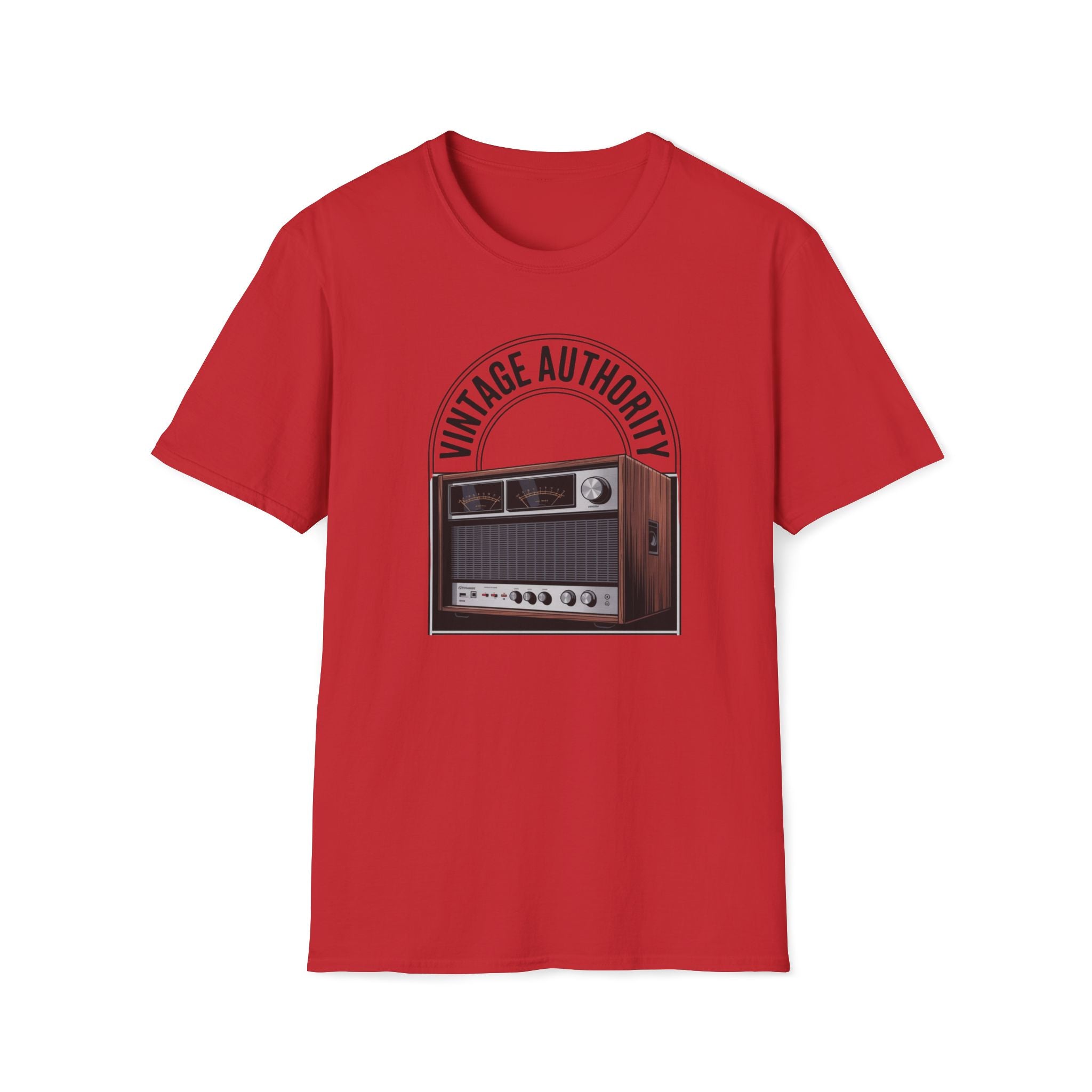 Vintage Authority T-Shirt — Retro Radio Graphic Tee