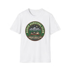 Audio Survival Club T‑Shirt — Retro Mountain Turntable Graphic