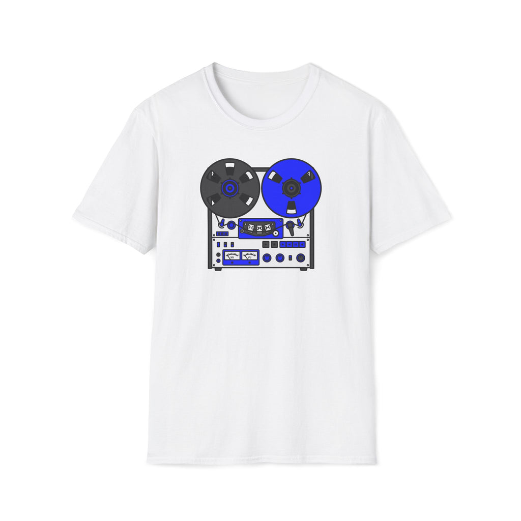 Reel-to-Reel Tape Machine T-Shirt — Vintage Audio Nostalgia Tee
