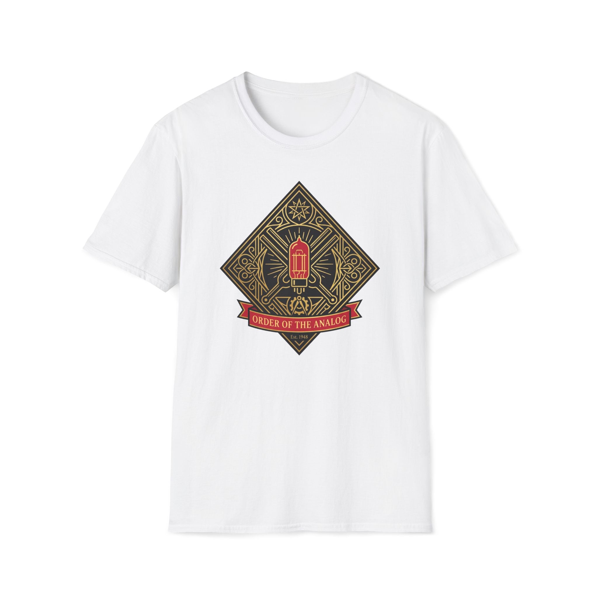 Lantern Emblem T-Shirt — 'Order of the Anvil' Vintage Crest Tee