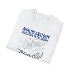 Analog Anatomy T-Shirt — 'Resistance in the Groove' Vintage Turntable Diagram Tee