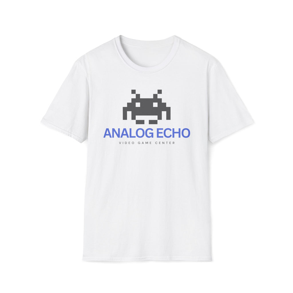 Analog Echo Video Game T-Shirt — Retro Space Invader Gaming Tee