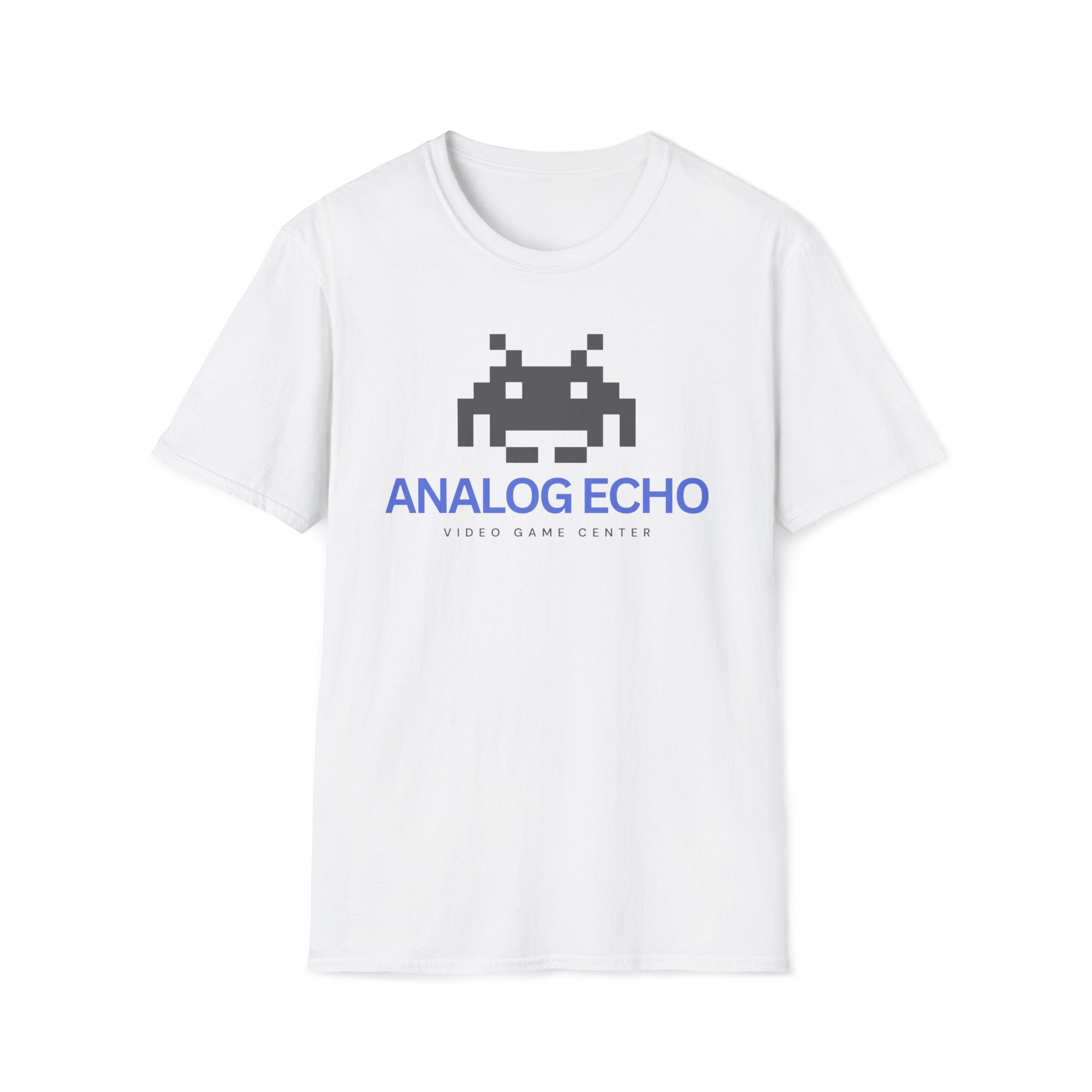 Analog Echo Video Game T-Shirt — Retro Space Invader Gaming Tee