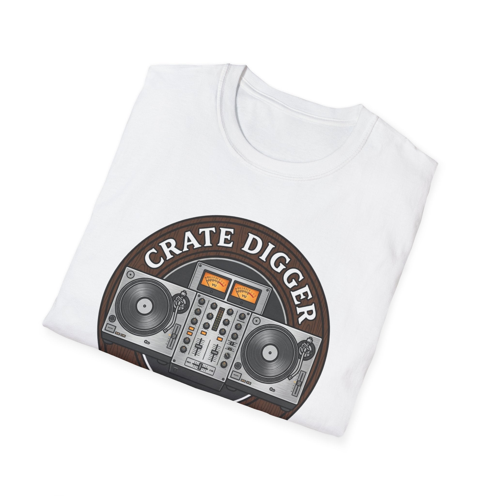 Crate Digger T-Shirt — Vintage DJ Turntable Graphic (Est. 1994)