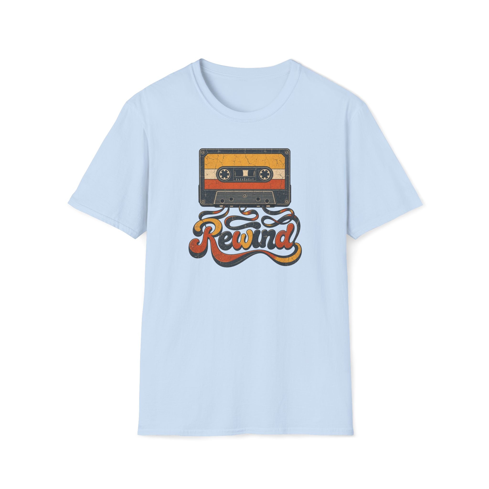 Retro Cassette 'Rewind' T-Shirt