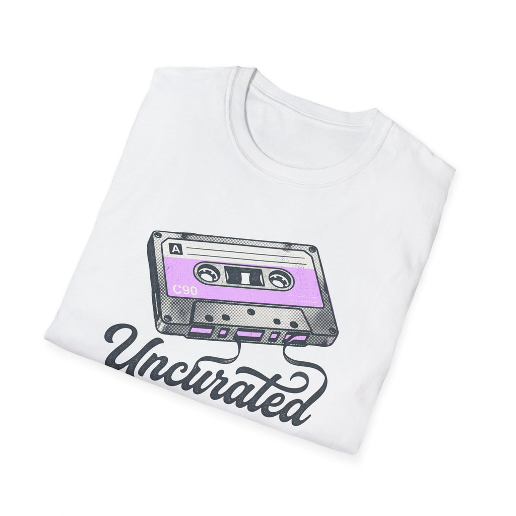 Retro Cassette 'Uncurated' T-Shirt — Vintage Music Graphic Tee