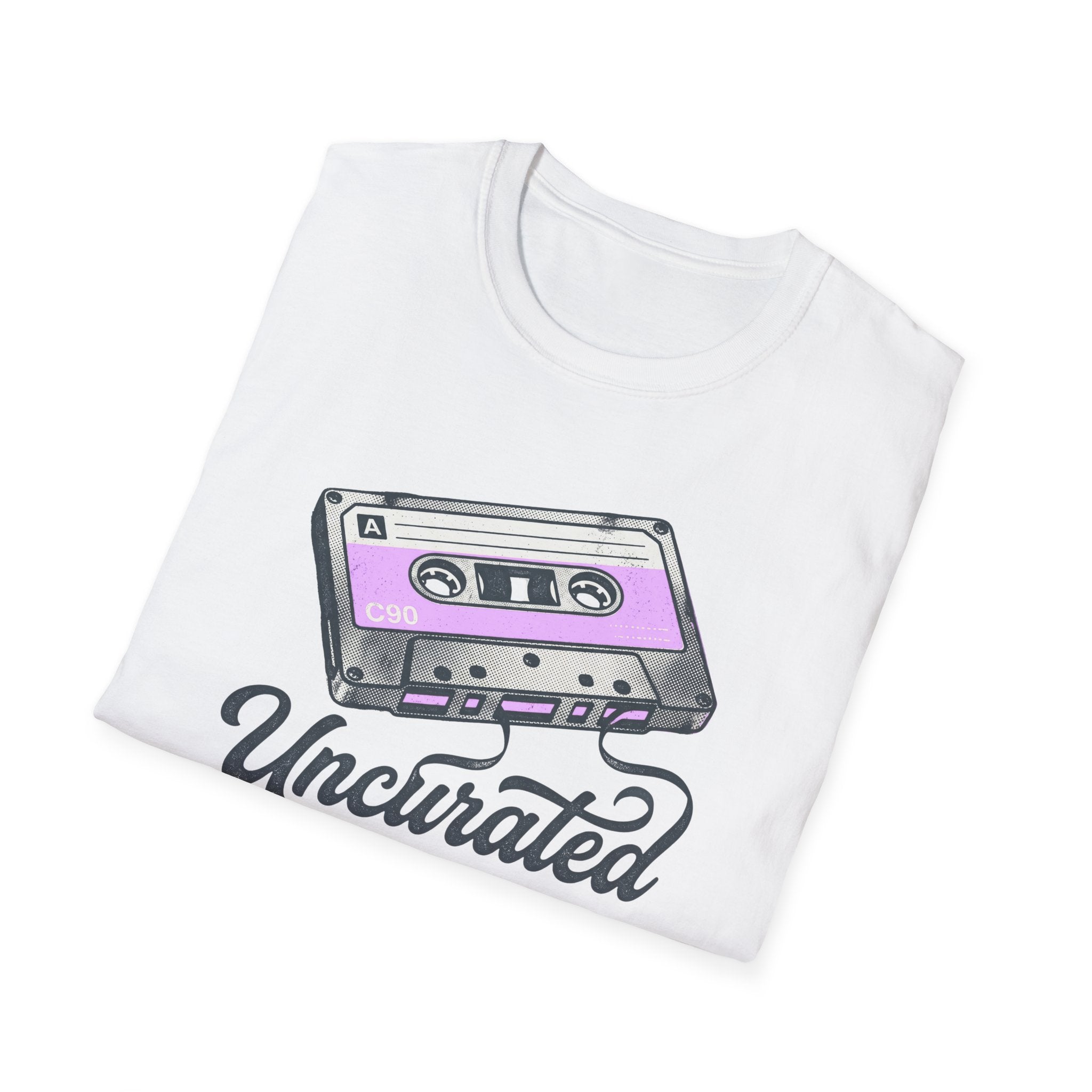 Retro Cassette 'Uncurated' T-Shirt — Vintage Music Graphic Tee