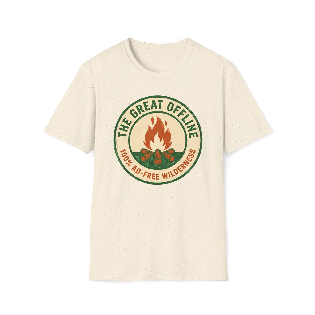 The Great Offline Campfire T-Shirt — Retro Wilderness Adventure Tee