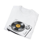 Turntable Vinyl Record T‑Shirt — Retro DJ Music Tee