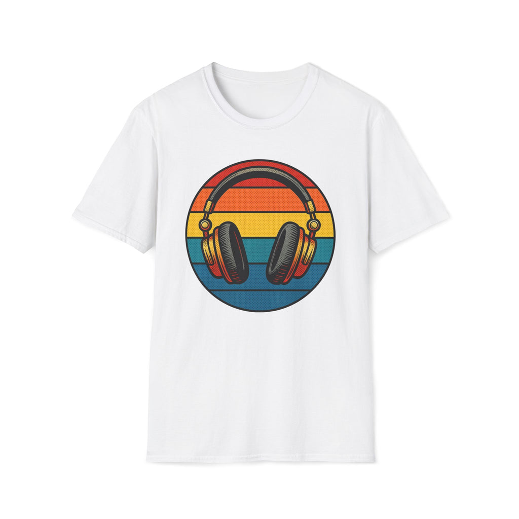 Headphones Retro Sunset T-Shirt