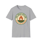 The Great Offline Campfire T-Shirt — Retro Wilderness Adventure Tee