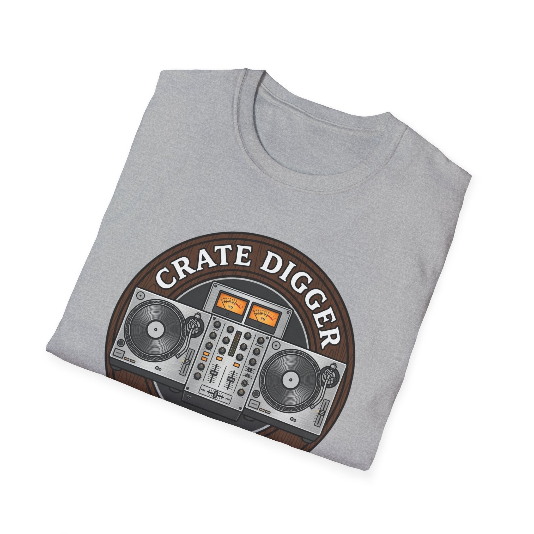 Crate Digger T-Shirt — Vintage DJ Turntable Graphic (Est. 1994)