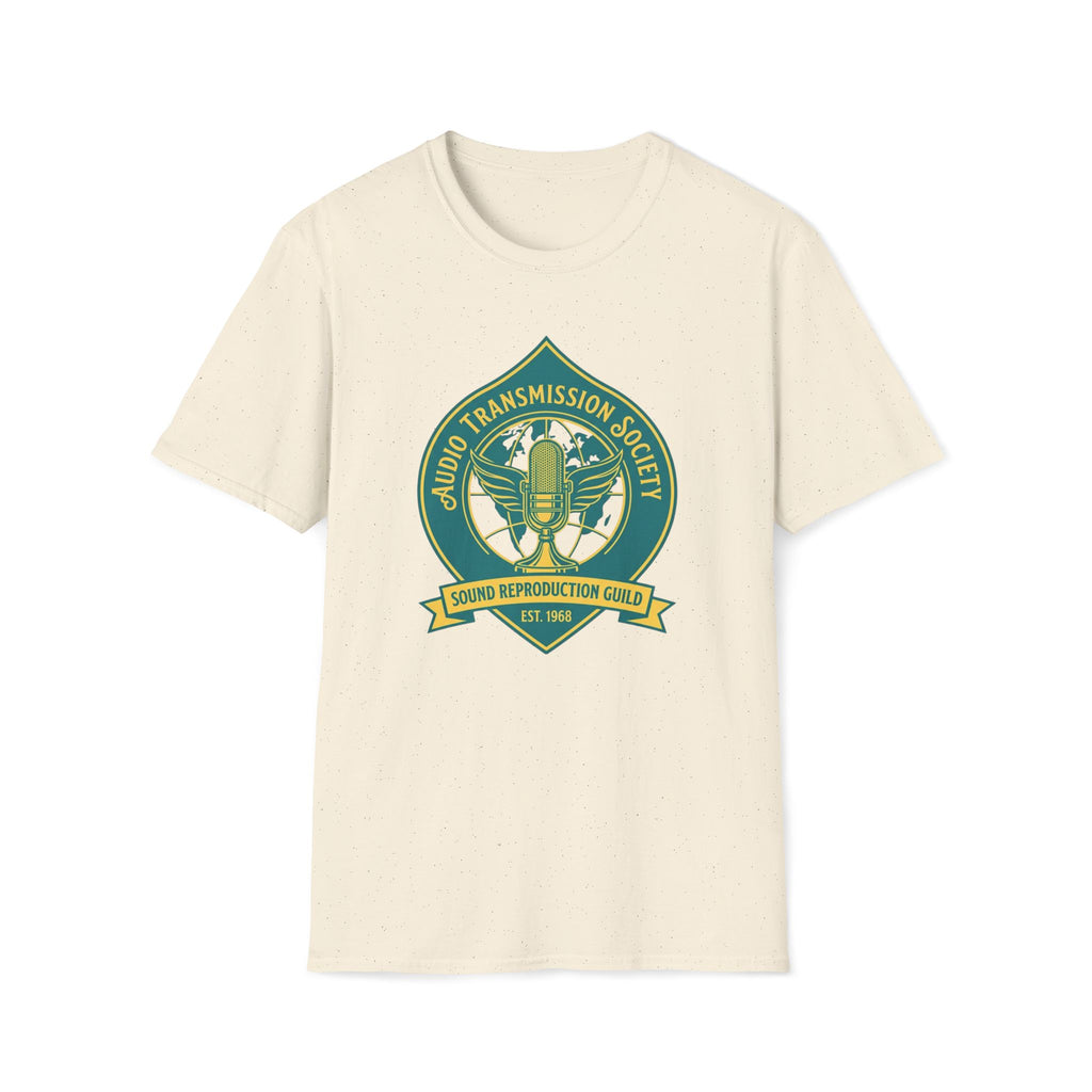 Audio Transmission Society T-Shirt — Retro Microphone Sound Reproduction Guild Tee