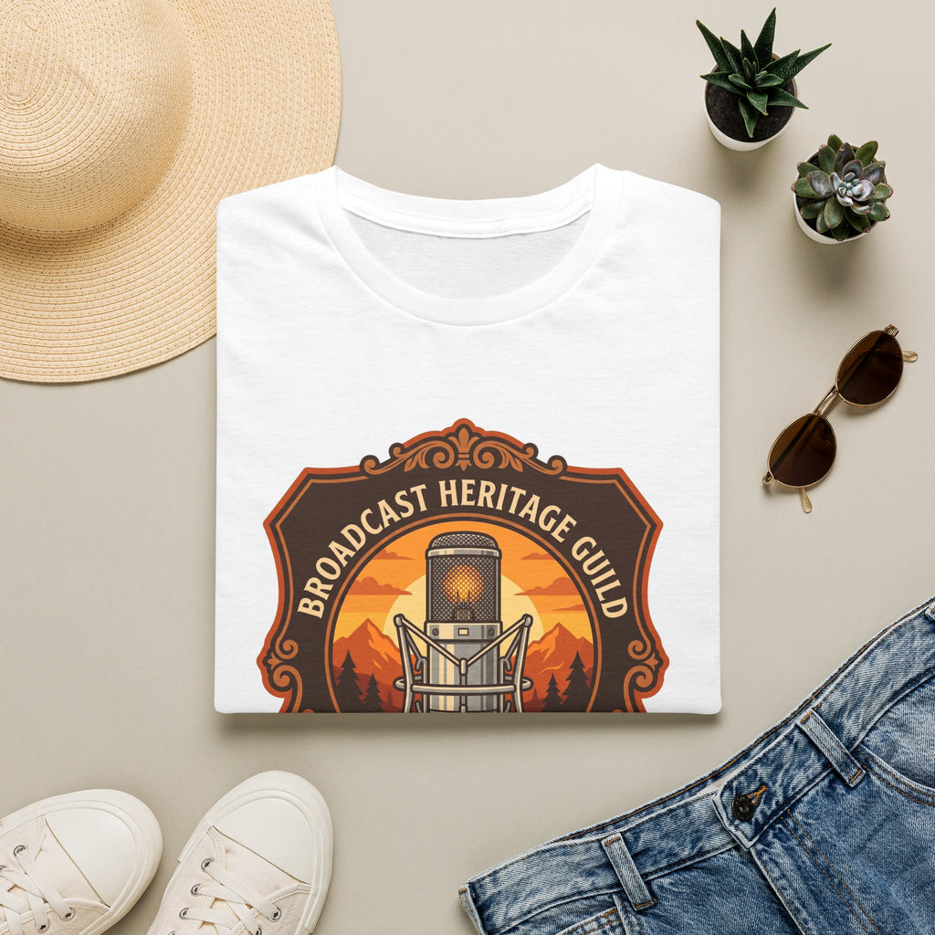 Broadcast Heritage Guild T‑Shirt — The Warmth Club Vintage Microphone Tee
