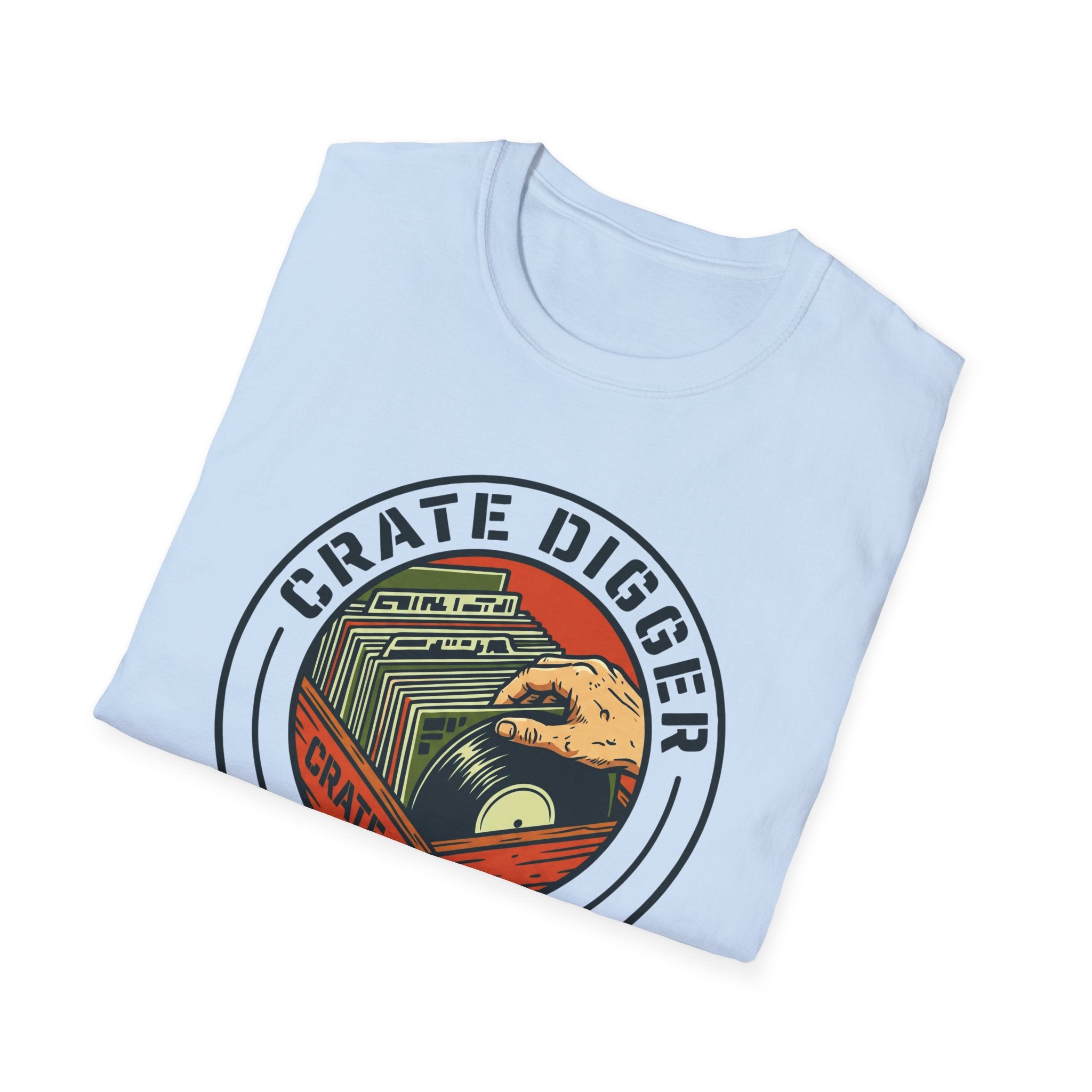 Crate Digger T-Shirt – Retro Vinyl Record Collector Tee