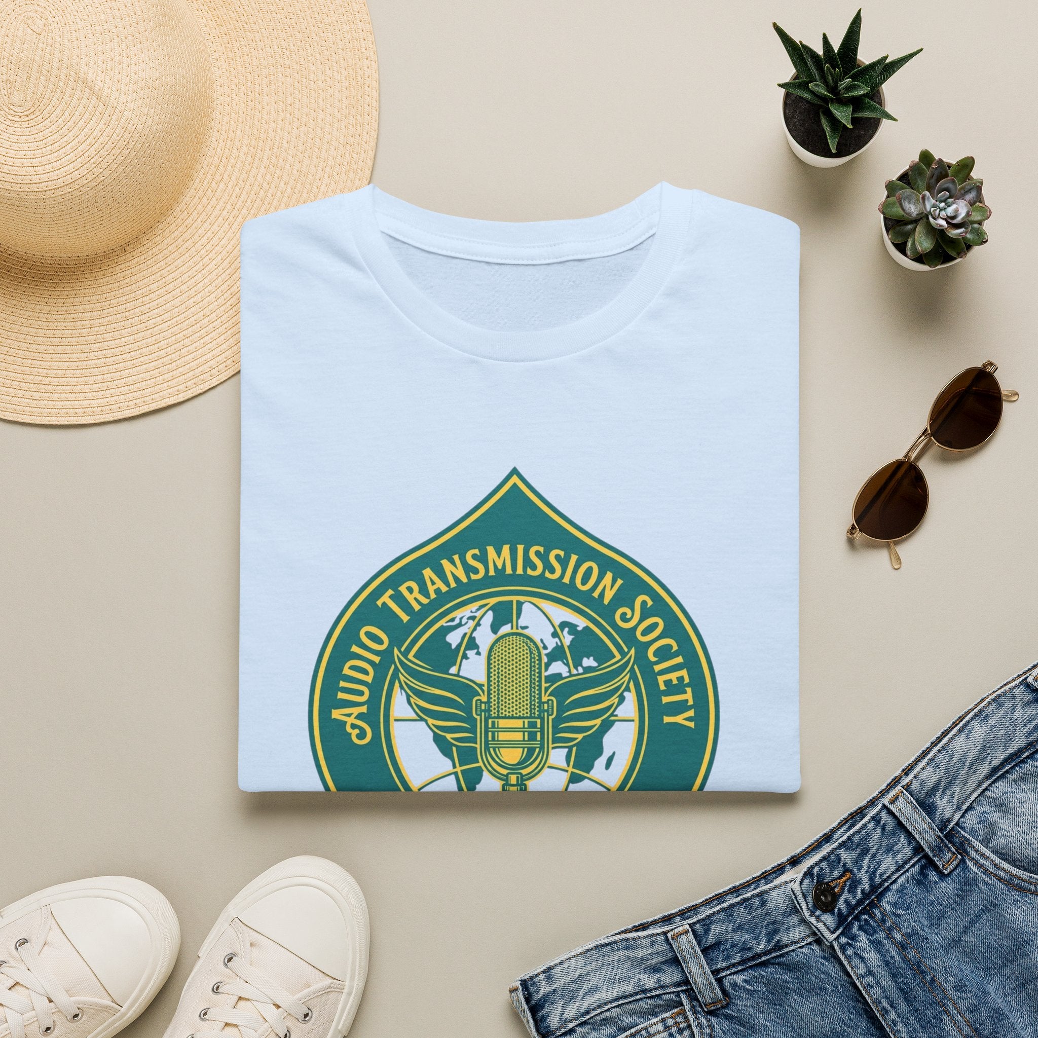 Audio Transmission Society T-Shirt — Retro Microphone Sound Reproduction Guild Tee
