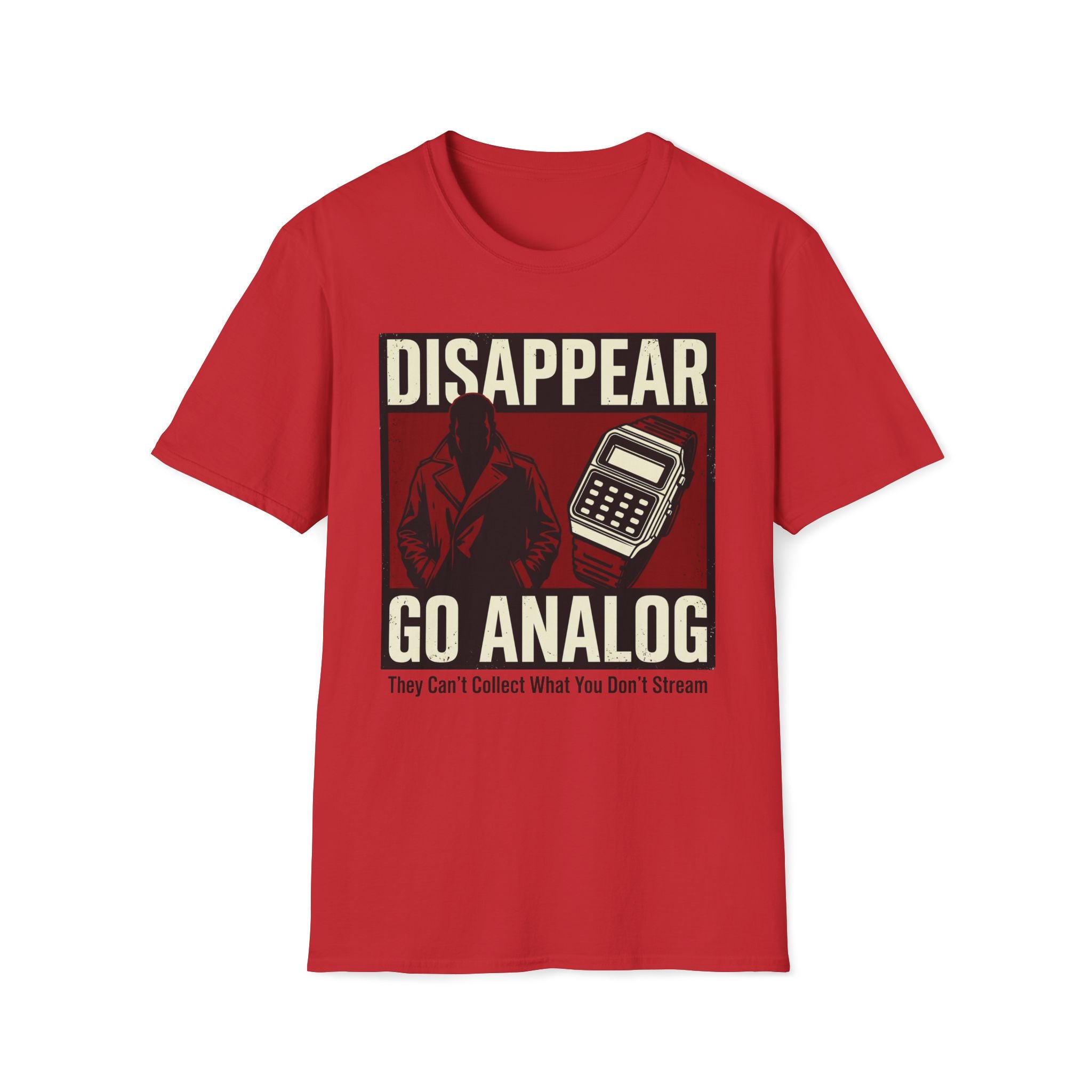 Disappear, Go Analog Retro Graphic T-Shirt