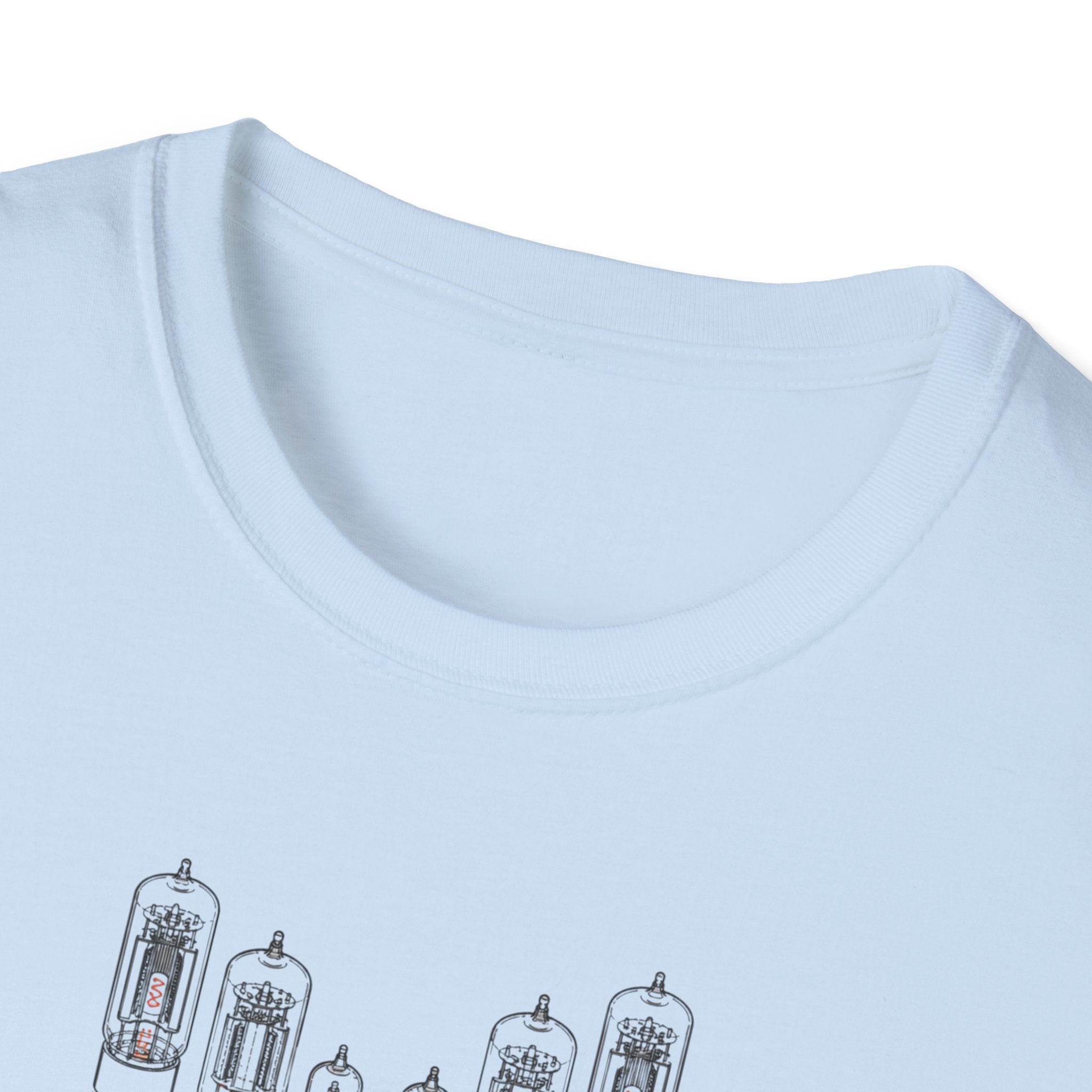 Vintage Tube Amp Schematic T-Shirt — Retro Audio Engineer Tee