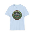 Audio Survival Club T‑Shirt — Retro Mountain Turntable Graphic