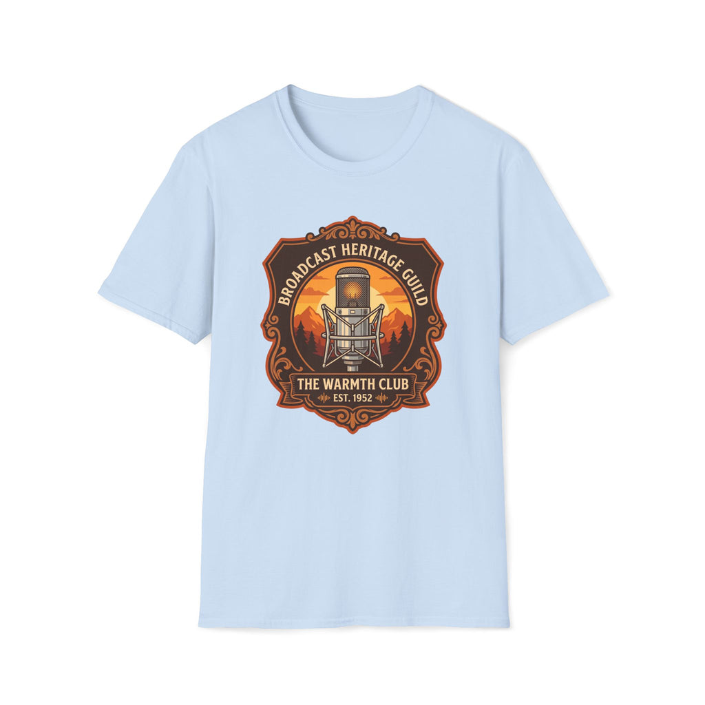 Broadcast Heritage Guild T‑Shirt — The Warmth Club Vintage Microphone Tee