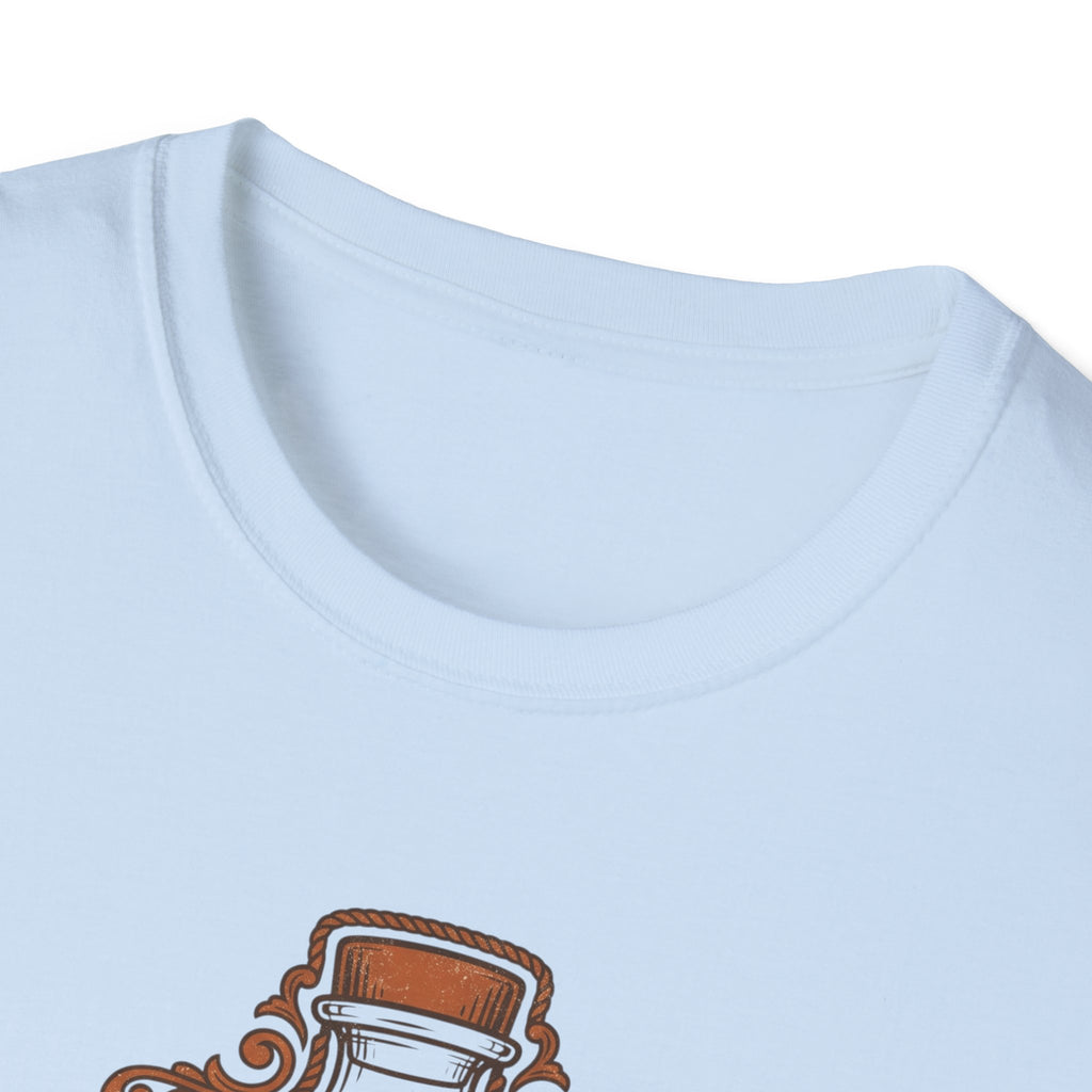 Analog Remedies Bottle T‑Shirt — Vintage Apothecary Design