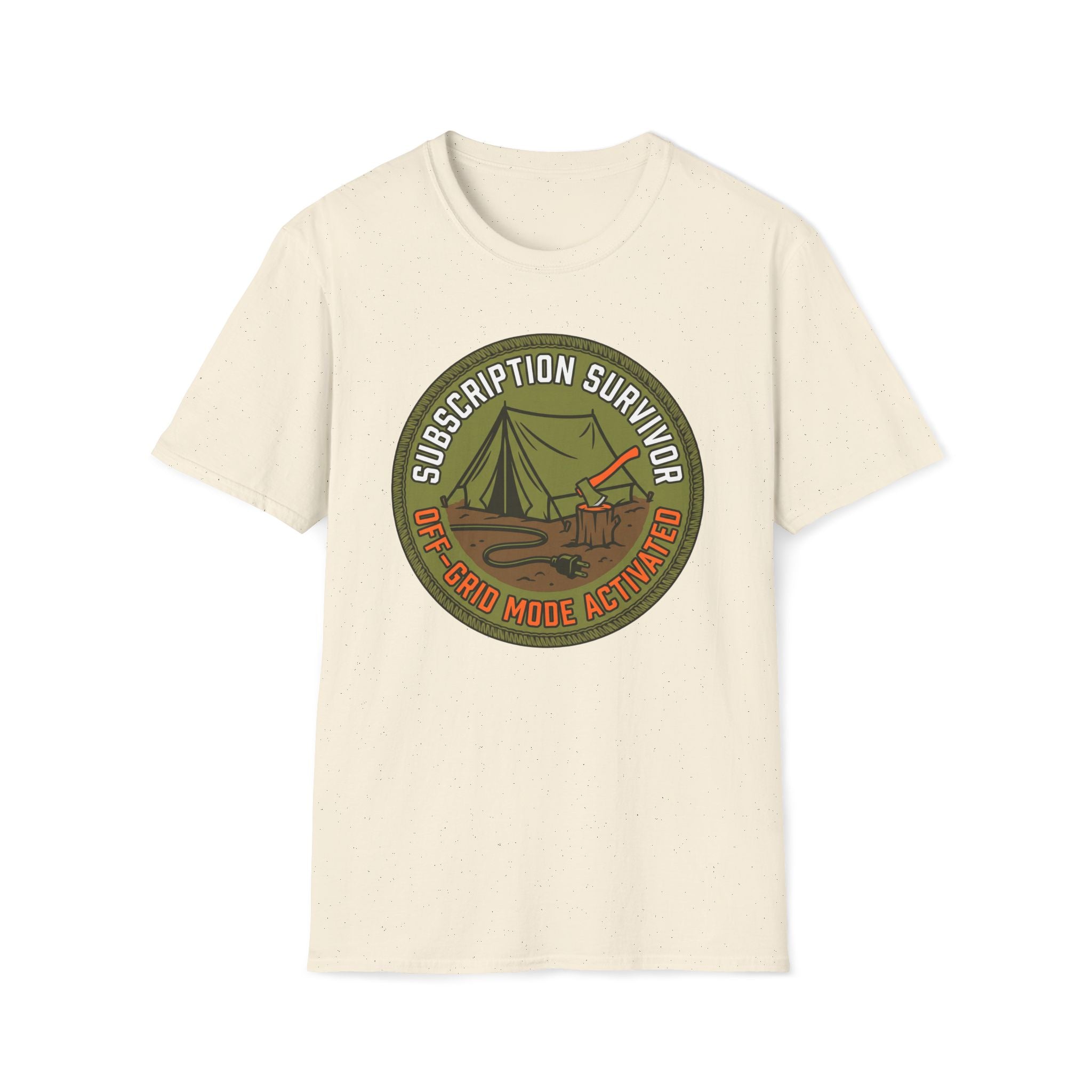Subscription Survivor Camping Graphic T-Shirt