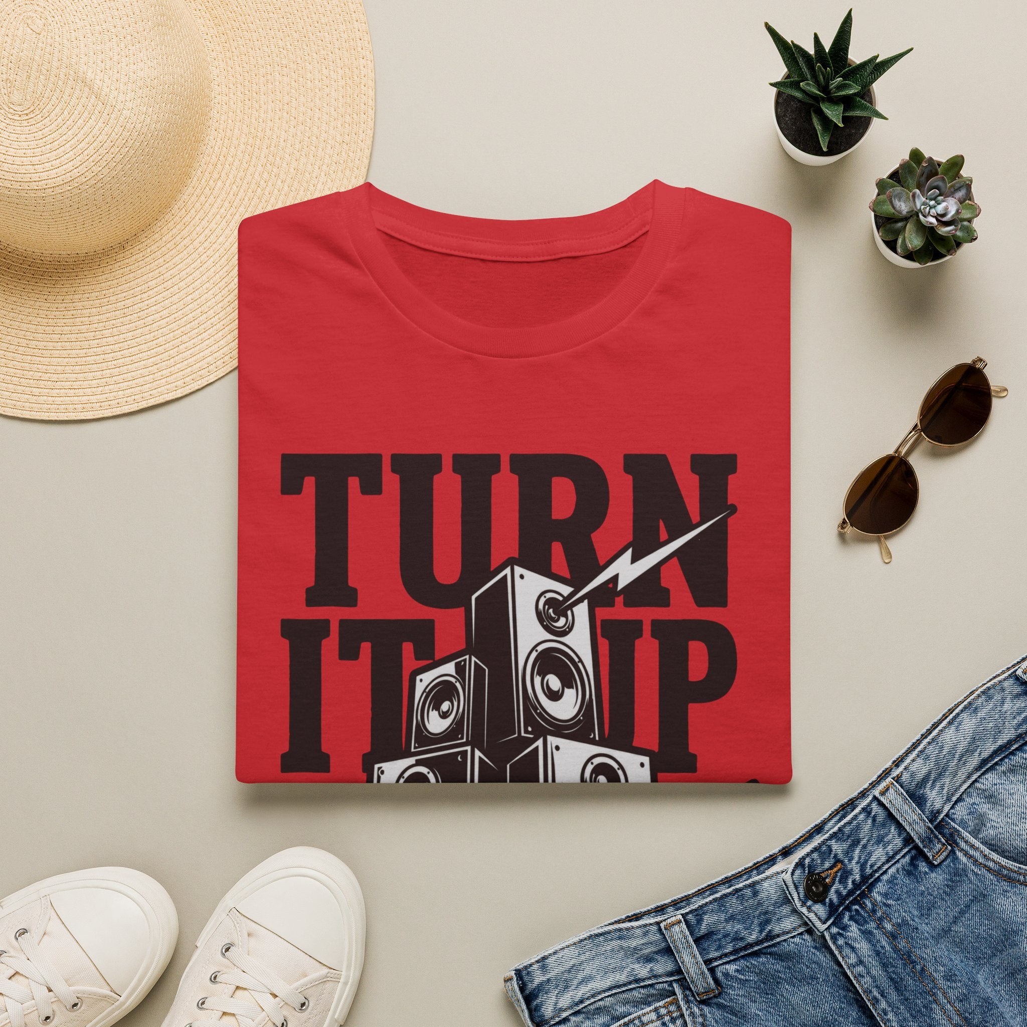 Turn It Up T-Shirt — Loud Speaker Music Graphic Tee