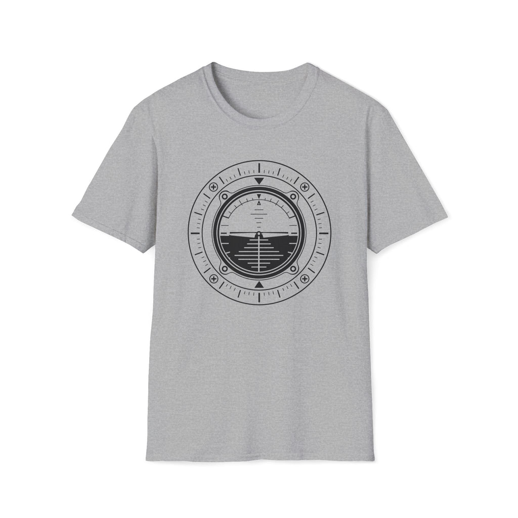 Aviation Attitude Indicator T‑Shirt — Pilot Instrument Graphic Tee