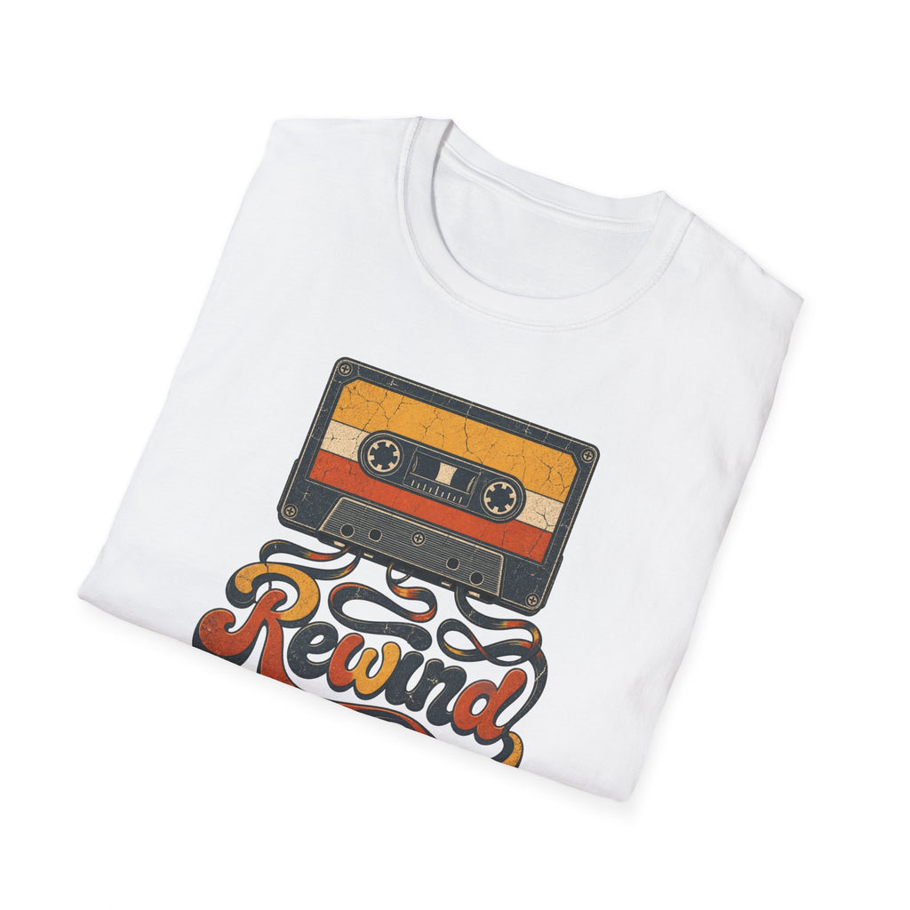Retro Cassette 'Rewind' T-Shirt