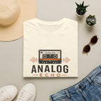 Analog Echo Cassette T-Shirt — Retro Music Tee
