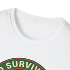 Audio Survival Club T‑Shirt — Retro Mountain Turntable Graphic