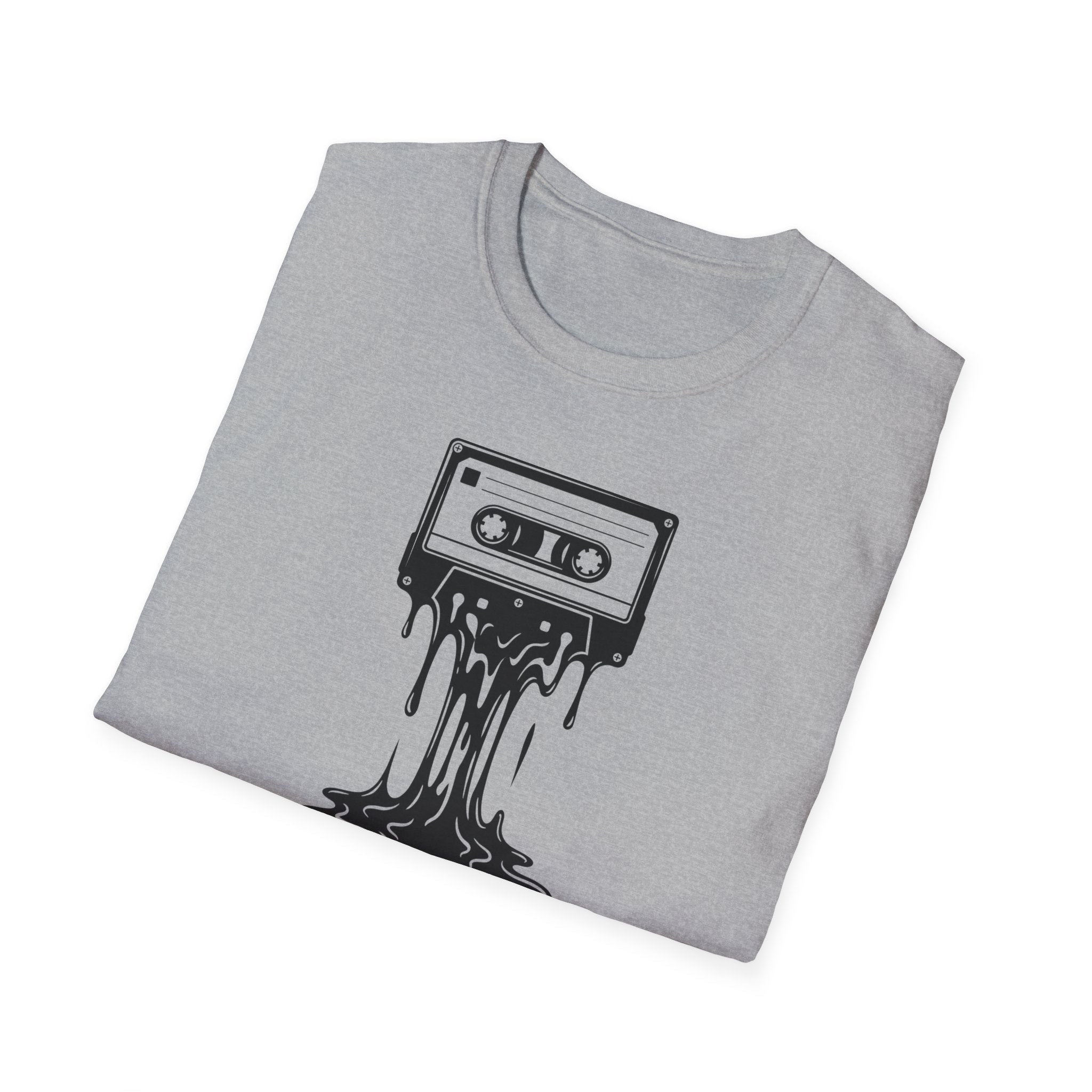 Melting Cassette Tape T-Shirt — Retro Music Graphic Tee