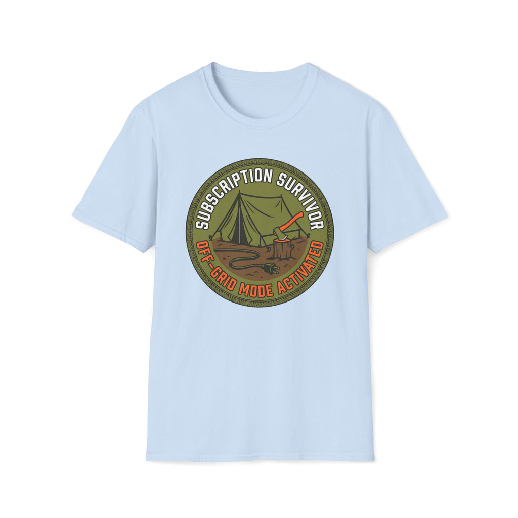 Subscription Survivor Camping Graphic T-Shirt
