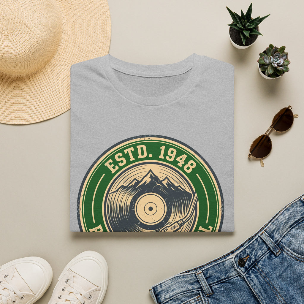 Vintage Record T-Shirt — "ESTD. 1948" Pure Analog Soul Retro Tee