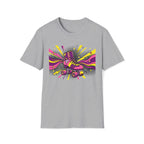 Roller Skate Pop Art T-Shirt — Retro 80s Neon Graphic Tee