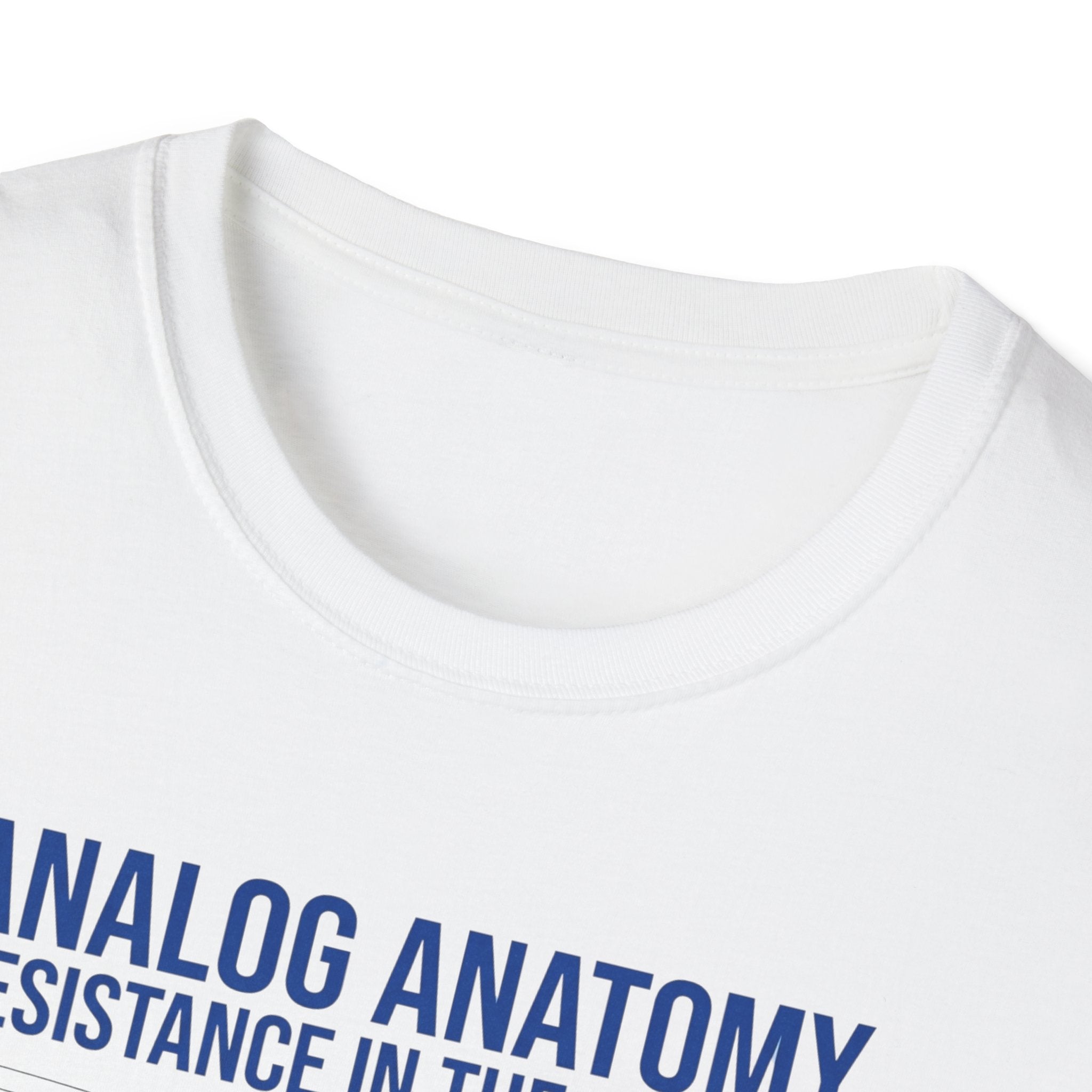 Analog Anatomy T-Shirt — 'Resistance in the Groove' Vintage Turntable Diagram Tee