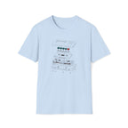 Cassette Tape Schematic T-Shirt — Retro Audio Diagram Tee