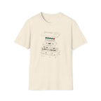 Cassette Tape Schematic T-Shirt — Retro Audio Diagram Tee