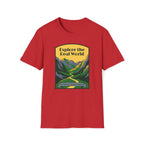 Explore the Real World T-Shirt — Vintage Mountain Adventure Tee