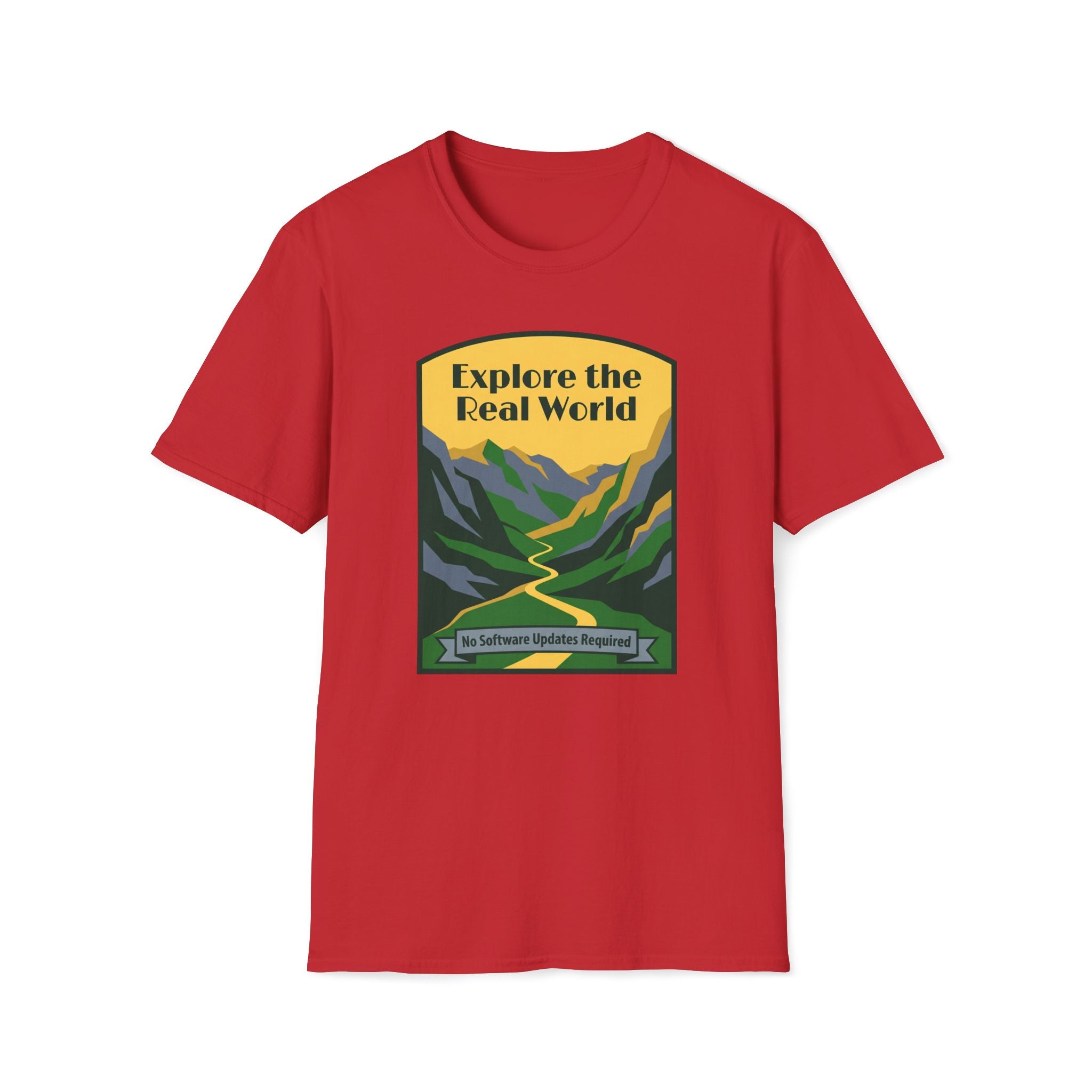 Explore the Real World T-Shirt — Vintage Mountain Adventure Tee