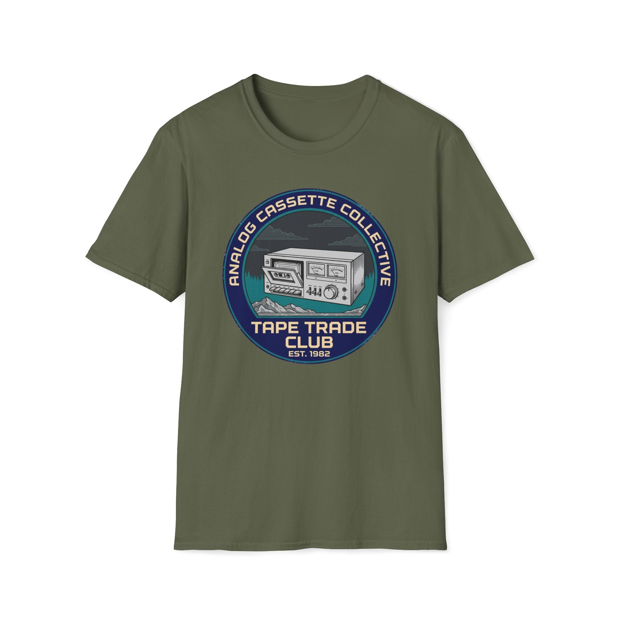 Cassette Tape Club T-Shirt — "Analog Cassette Collective" Retro Tee