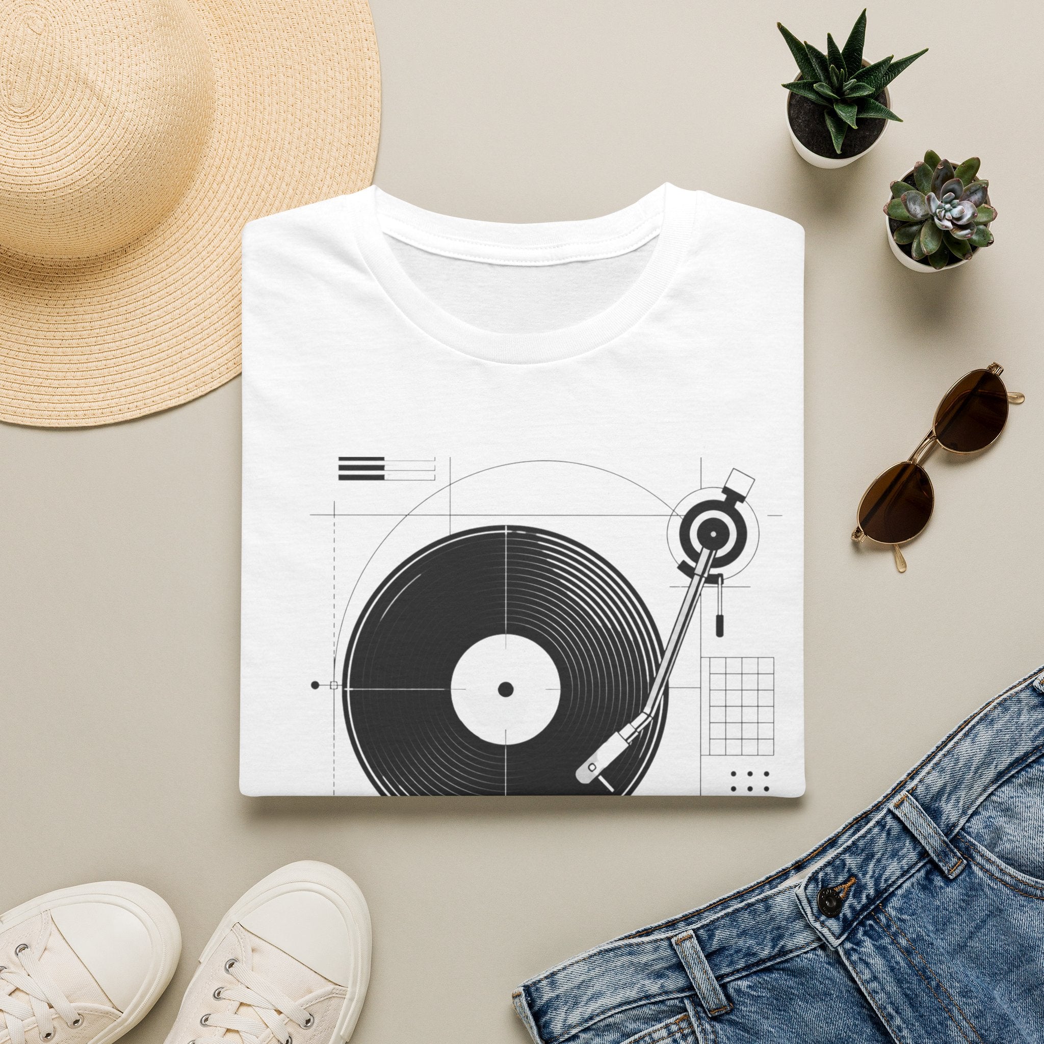 Analog Frequency Record Player T-Shirt
