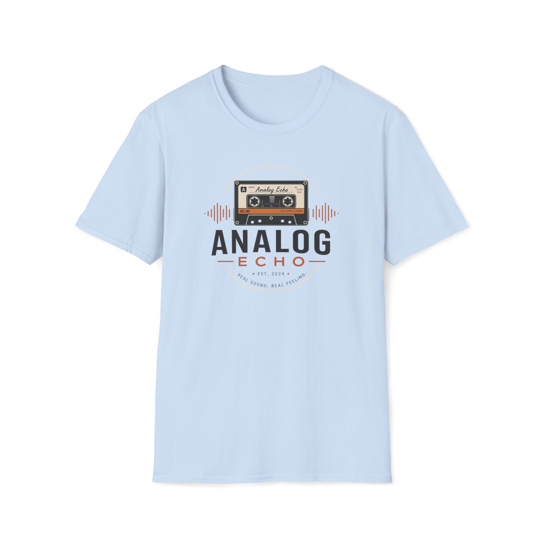 Analog Echo Cassette T-Shirt — Retro Music Tee